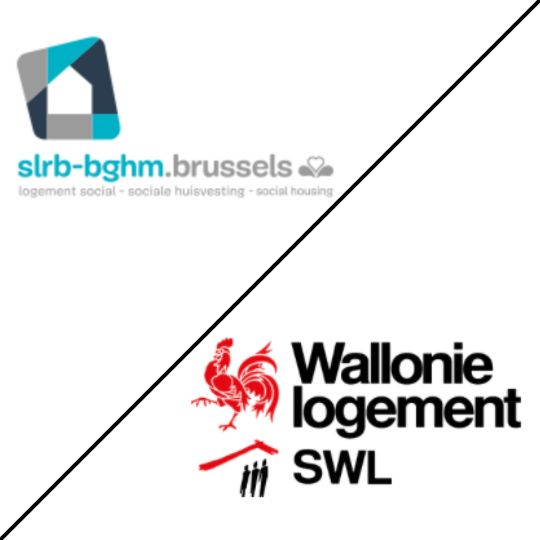 logo société Wallonie Logement et Société Logement Région Bruxelles-Capitale